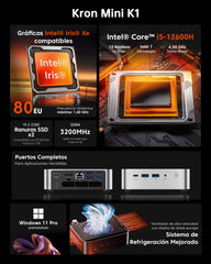 ACEMAGIC K1 Intel® Core™ i5-12600H Mini PC