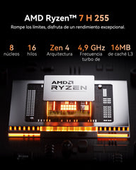 ACEMAGIC W1 AMD Ryzen 7 8745HS/H 255 Mini PC