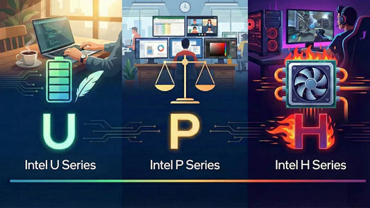 Sufijos Intel H vs P vs U: qué significan y cómo elegir