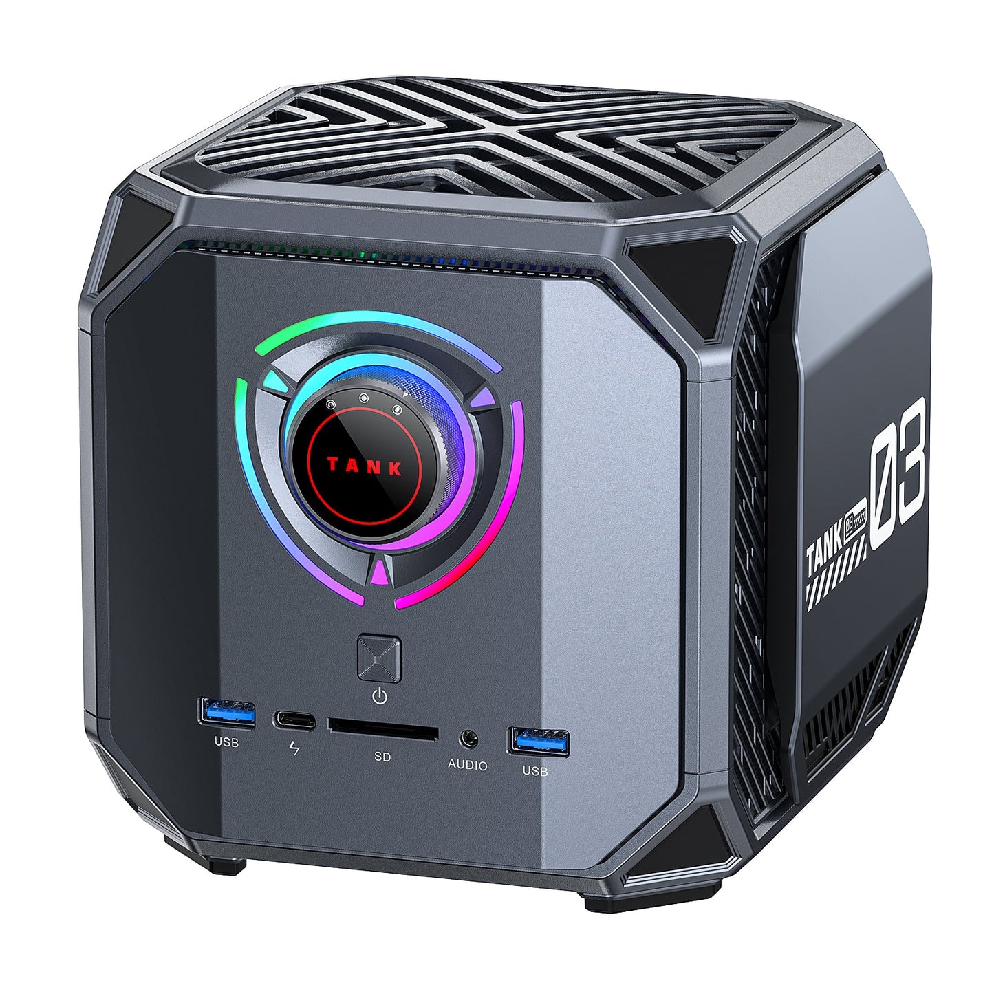 ACEMAGIC Tank03 Mini PC Gaming, Ιntel i7-12700H (14C/20T, hasta 4.7 GHz),32GB DDR5 1024GB(1TB) M.2 2280 NVME SSD, Mini Ordenadores de sobremesa con/Geforce RTX 3060/Dual 2.5G LAN/ 8K UHD/Triple Fans