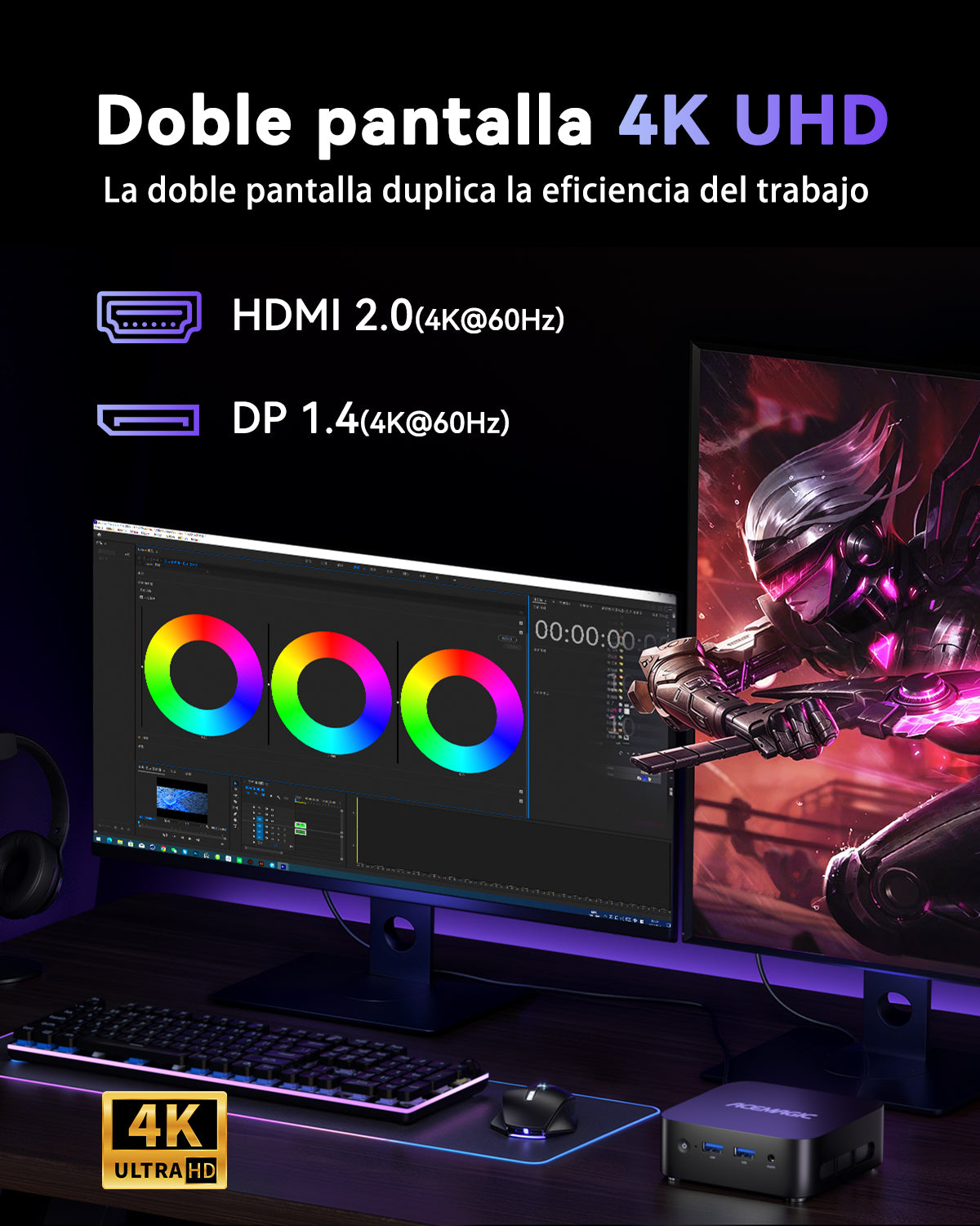 ACEMAGIC ‎V1 Intel Alder Lake N95/Twin Lake N150 Mini PC