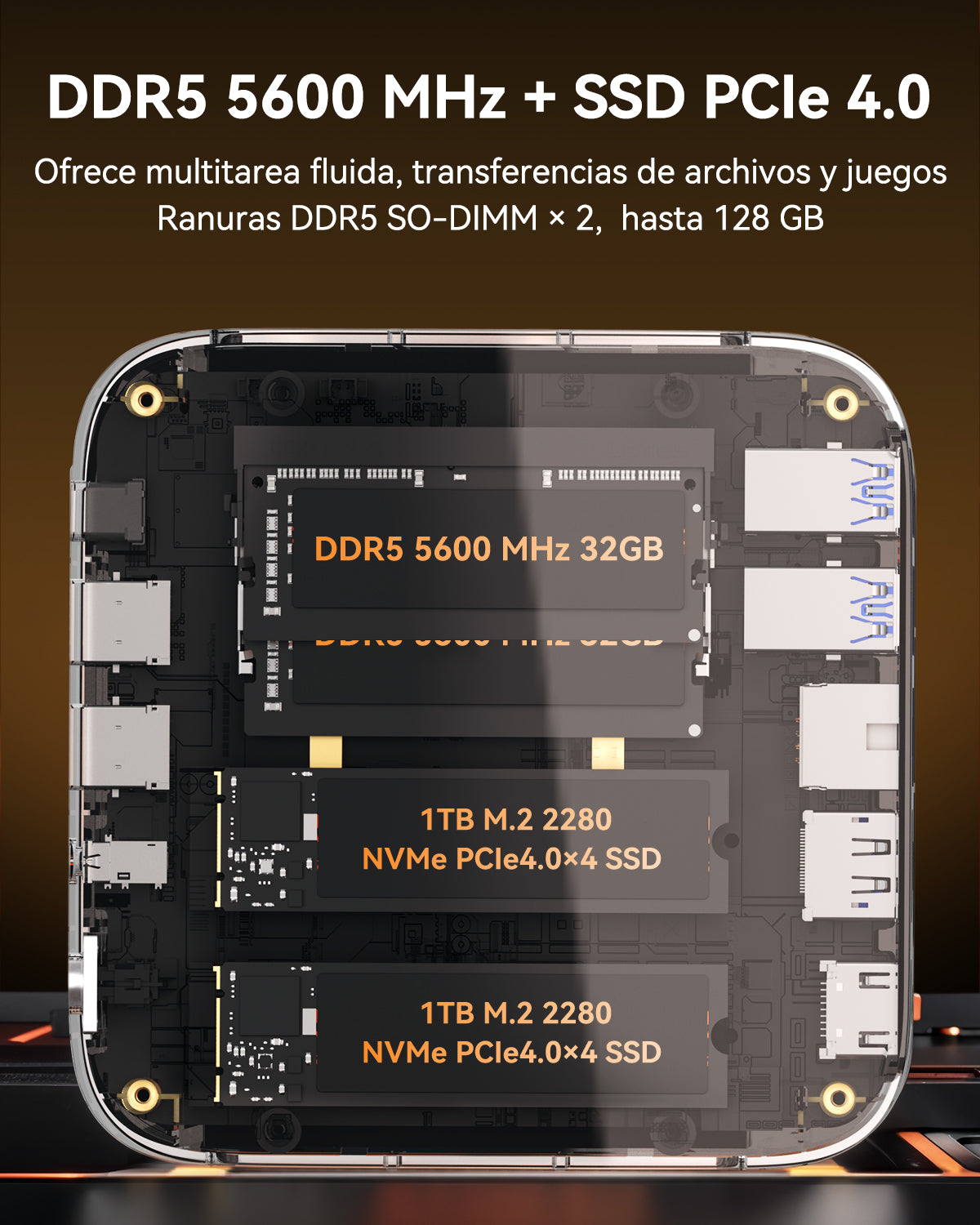 ACEMAGIC W1 AMD Ryzen 7 8745HS/H 255 Mini PC