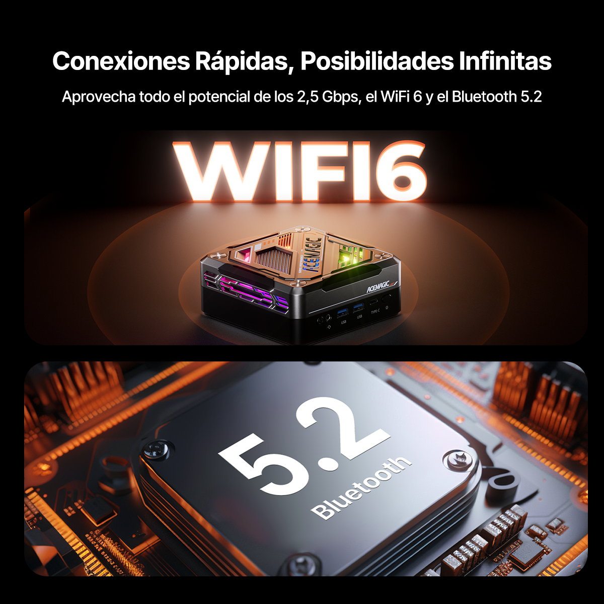 ACEMAGIC AM18  AMD Ryzen™ 5 7640HS Mini PC