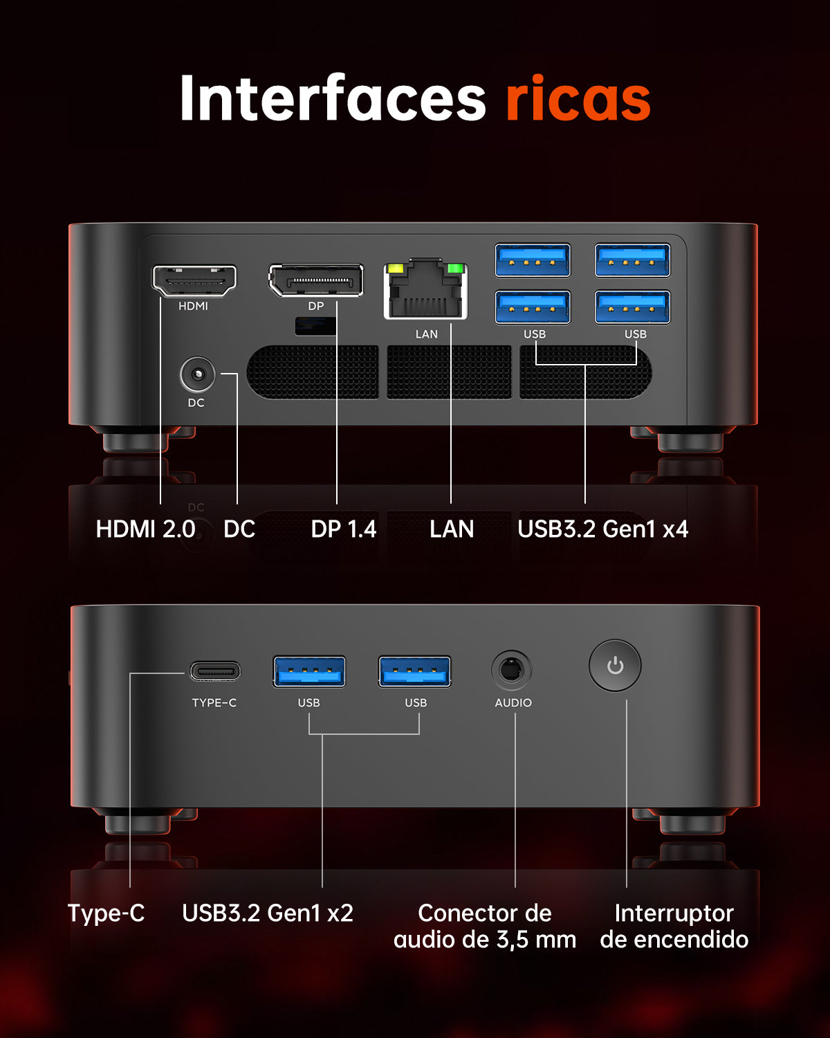 ACEMAGIC K1 AMD Ryzen Embedded R2544 Mini PC
