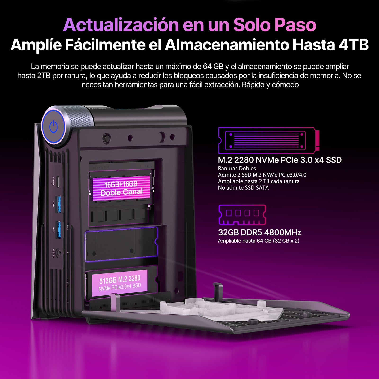 ACEMAGIC S3A AMD Ryzen 7 Mini PC