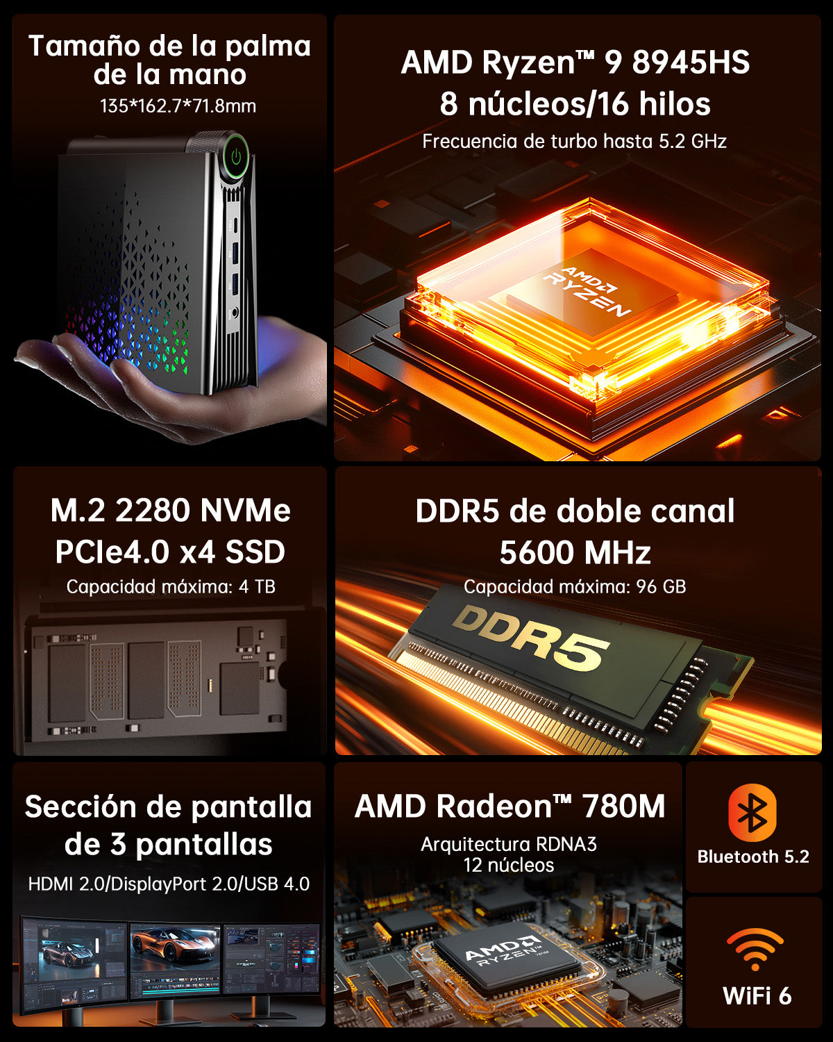 ACEMAGIC S3A AMD Ryzen 9 Mini PC