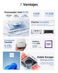 ACEMAGIC ‎V1 Intel Alder Lake N95/Twin Lake N150 Mini PC