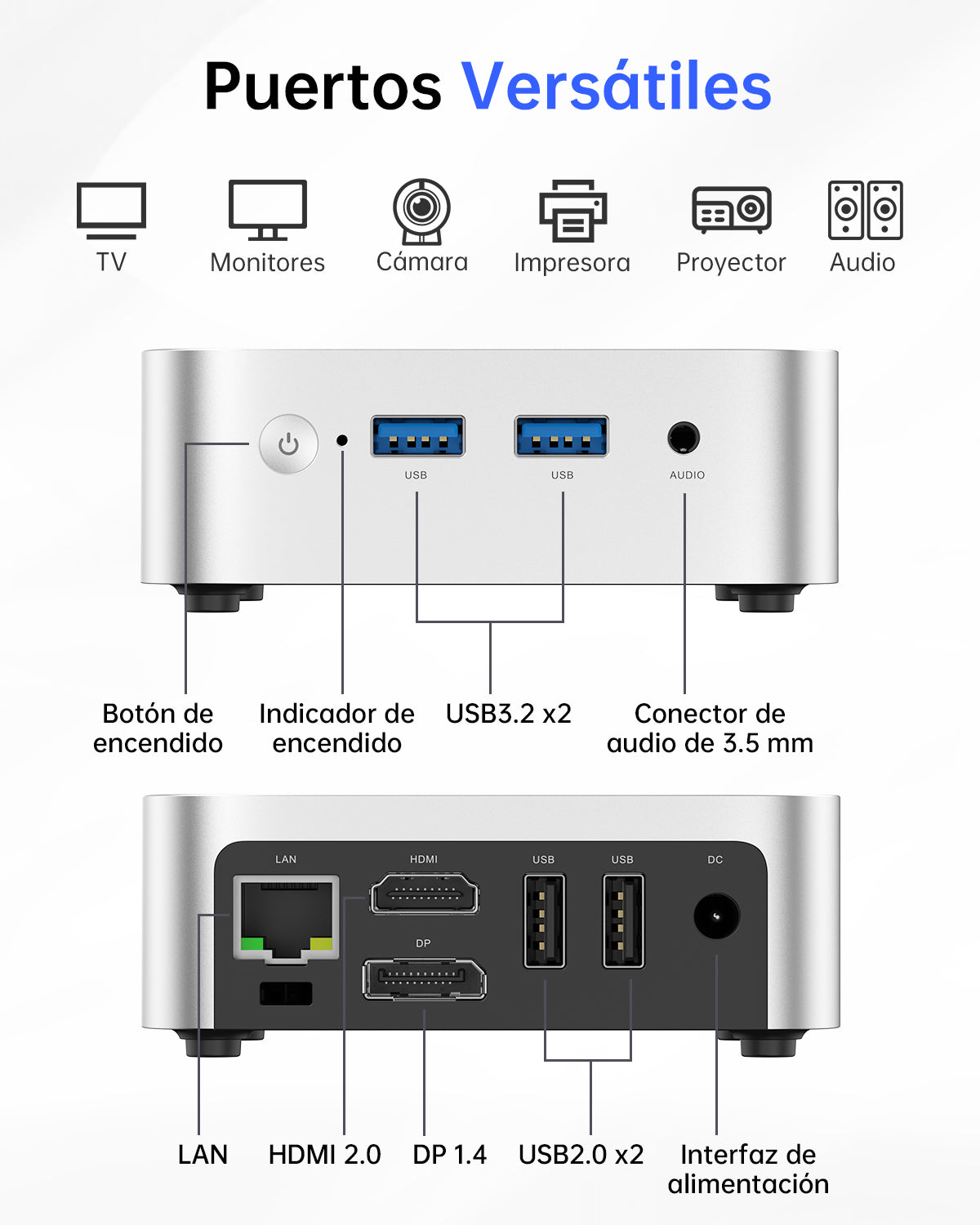 ACEMAGIC ‎V1 Intel Alder Lake N95/Twin Lake N150 Mini PC